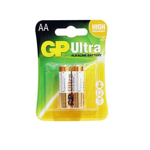 باتری قلمی جی پی مدل ULTRA ALKALINE بسته دو عددی