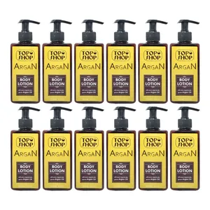 لوسیون بدن تاپ شاپ مدل Argan Oil حجم 250 میلی لیتر مجموعه 12 عددی