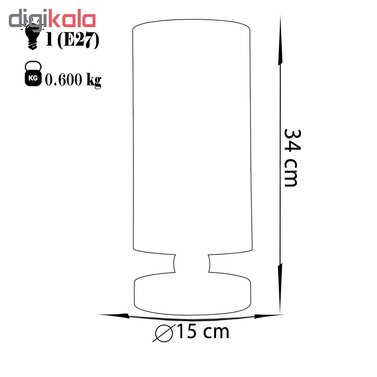 آباژور رومیزی چشمه نور مدل MT7066.01