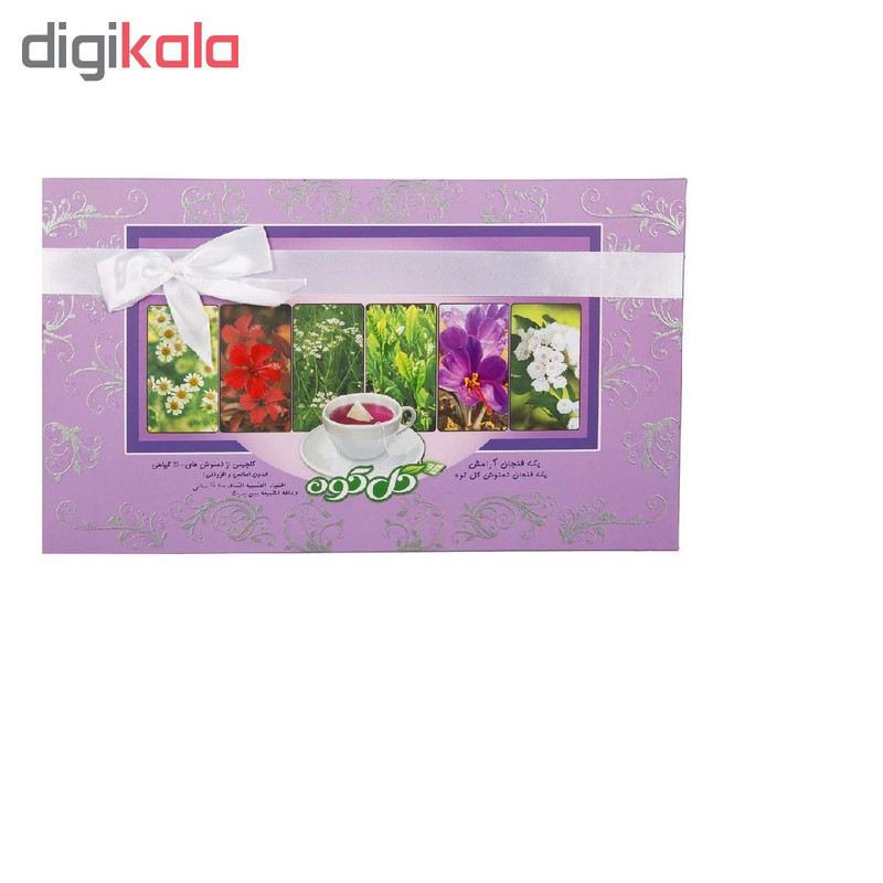 دمنوش گیاهی مخلوط گلکوه بسته 80 عددي
