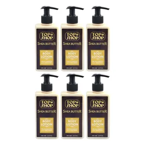 لوسیون بدن تاپ شاپ مدل Shea Butter حجم 250 میلی لیتر مجموعه 6 عددی