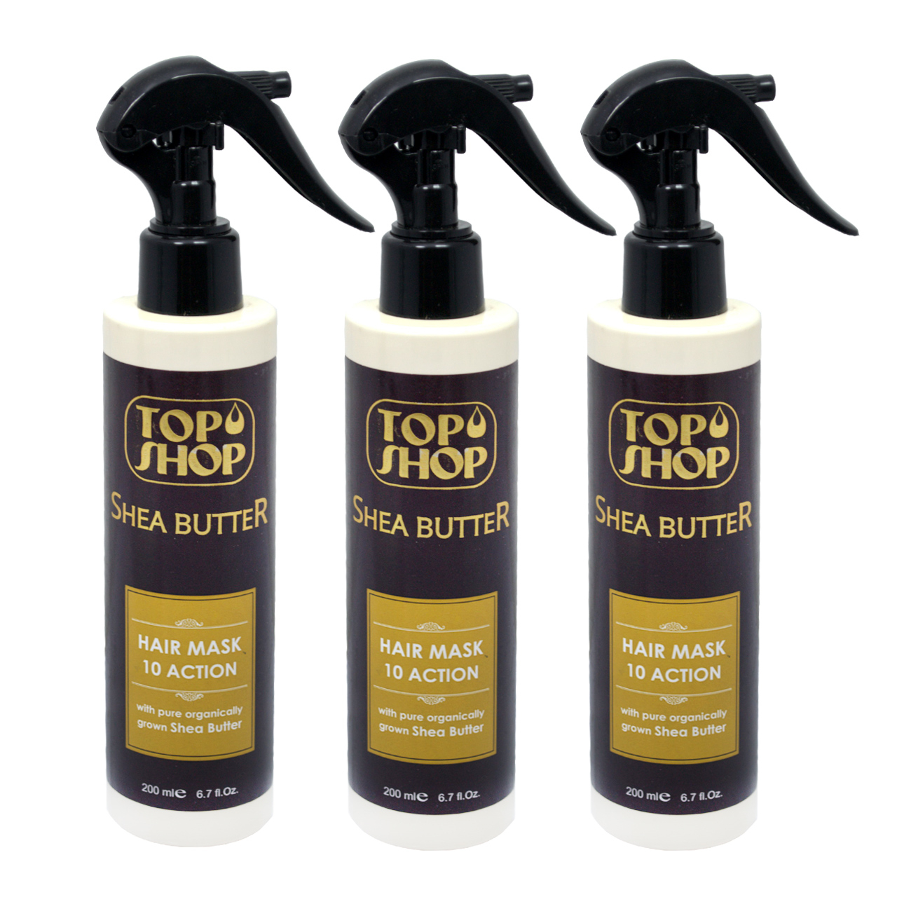 ماسک مو تاپ شاپ مدل Shea Butter حجم 200 میلی لیتر مجموعه 3 عددی