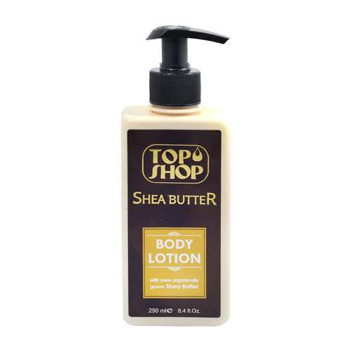 لوسیون بدن تاپ شاپ مدل Shea Butter حجم 250 میلی لیتر