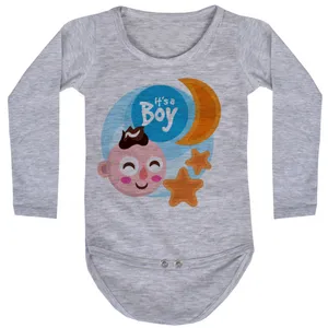 بادی آستین بلند نوزادی طرح boy کد AR03