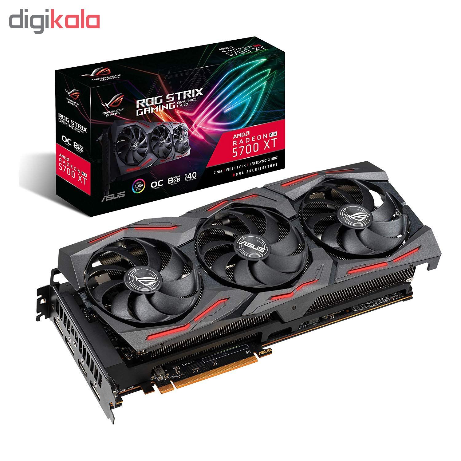قیمت و خرید کارت گرافیک ایسوس مدل ROG-STRIX-RX5700XT-O8G-GAMING