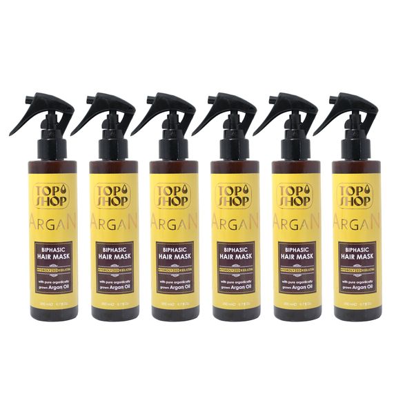 ماسک مو تاپ شاپ مدل Argan Oil حجم 200 میلی لیتر مجموعه 6 عددی