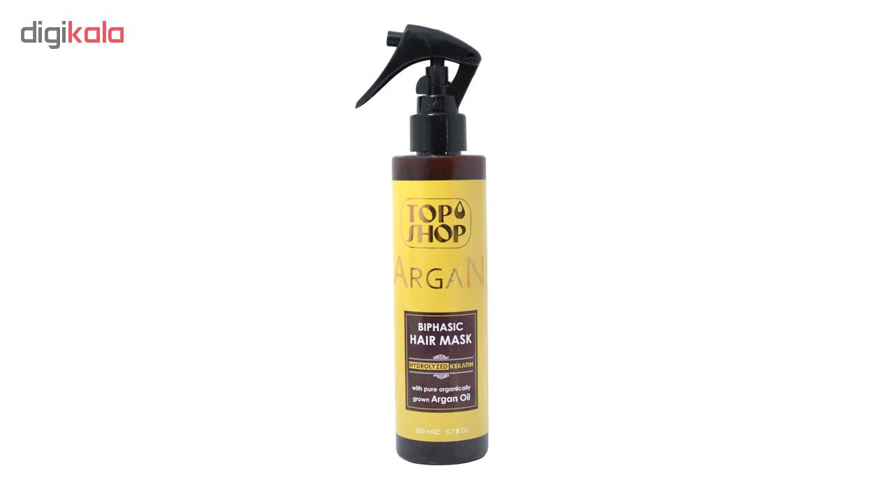 ماسک مو تاپ شاپ مدل Argan Oil حجم 200 میلی لیتر مجموعه 12 عددی