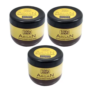 ماسک مو تاپ شاپ مدل Argan Oil کد 01 حجم 500 میلی لیتر مجموعه 3 عددی