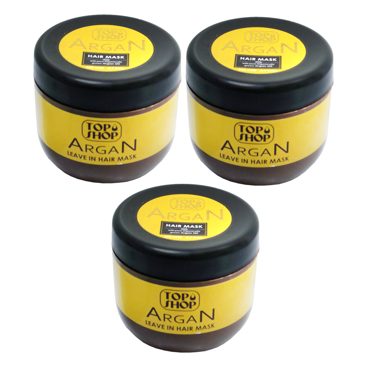 ماسک مو تاپ شاپ مدل Argan Oil حجم 500 میلی لیتر مجموعه 3 عددی