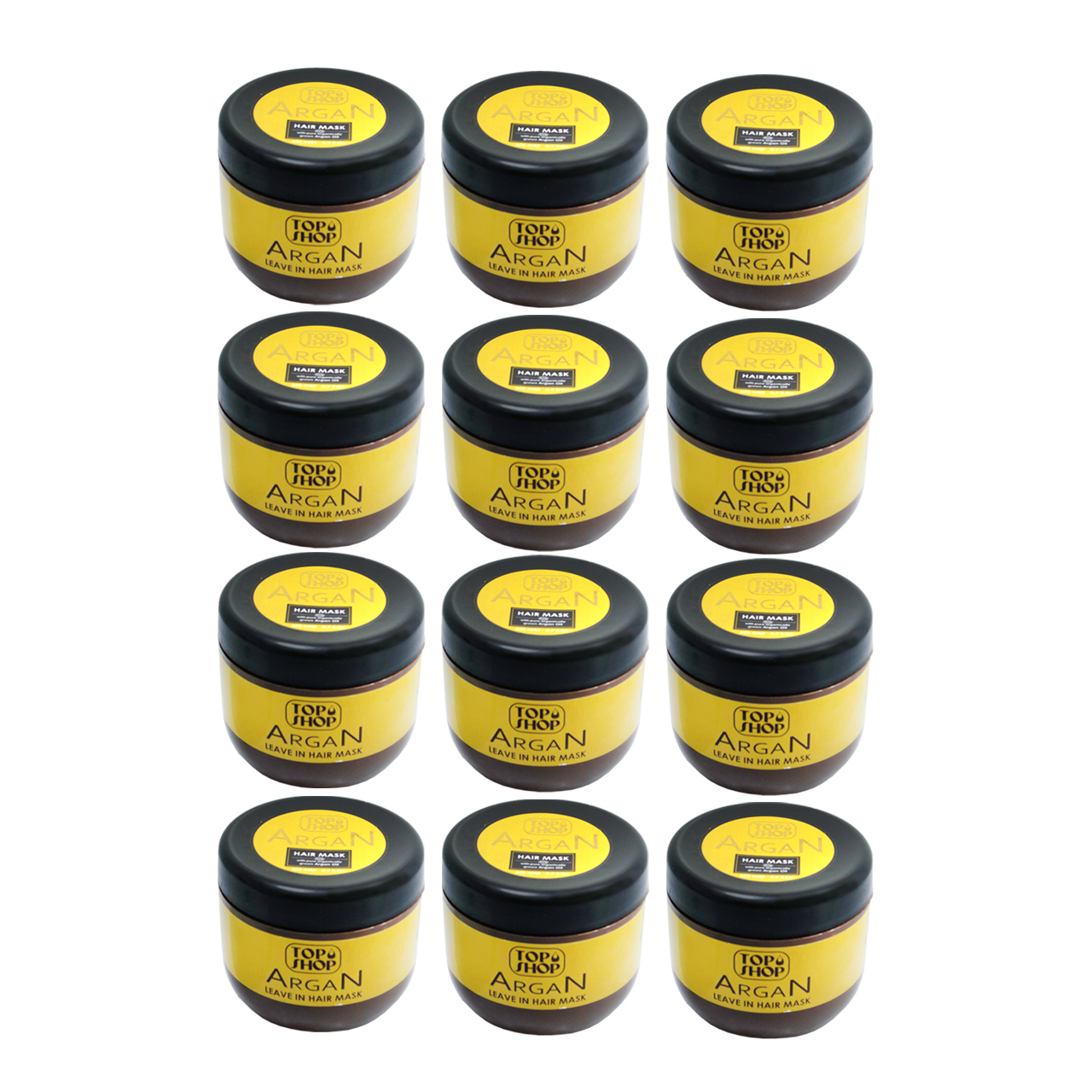 ماسک مو تاپ شاپ مدل Argan Oil حجم 500 میلی لیتر مجموعه 12 عددی
