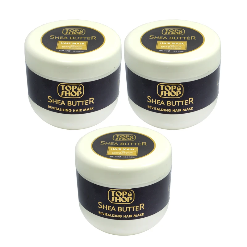 ماسک مو تاپ شاپ مدل Shea Butter حجم 500 میلی لیتر مجموعه 3 عددی