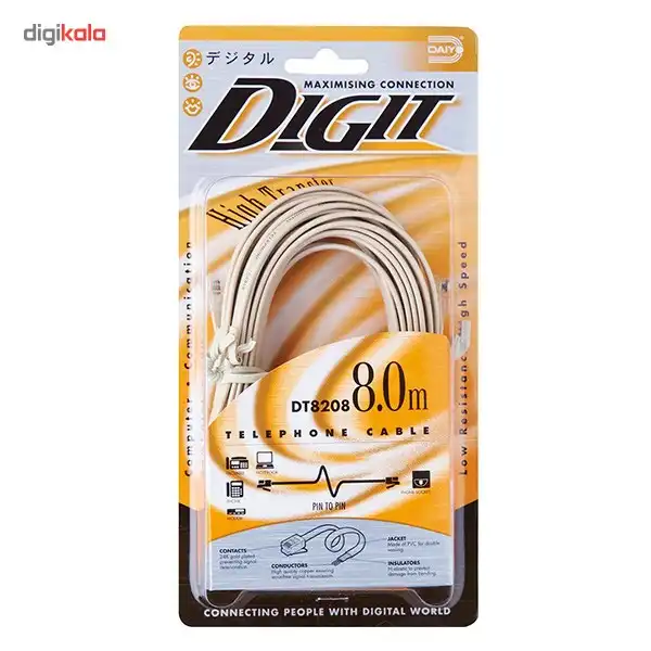 کابل تلفن دایو مدل DT8208 8M