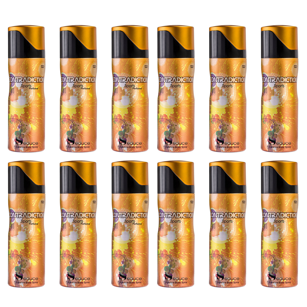 اسپری خوشبو کننده بدن سدیوس مدل کنترادیکشن اسپرت حجم 200 میلی لیتر بسته 12 عددی