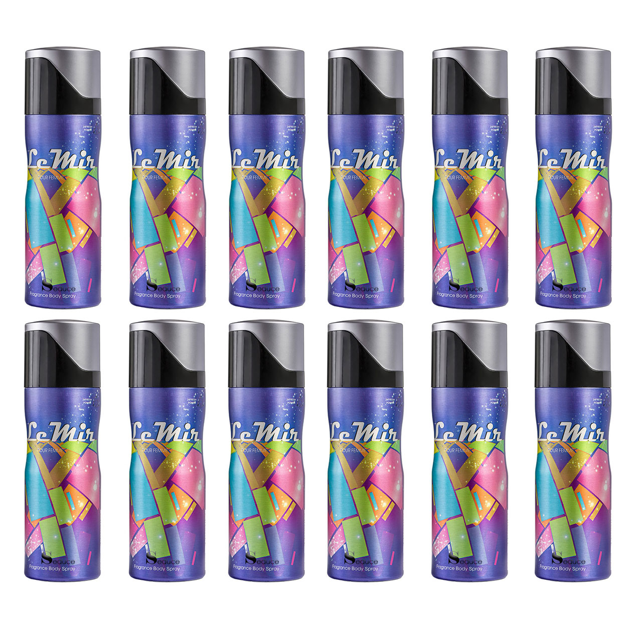 اسپری خوشبو کننده بدن زنانه سدیوس مدل لمیر حجم 200 میلی لیتر  مجموعه 12عددی