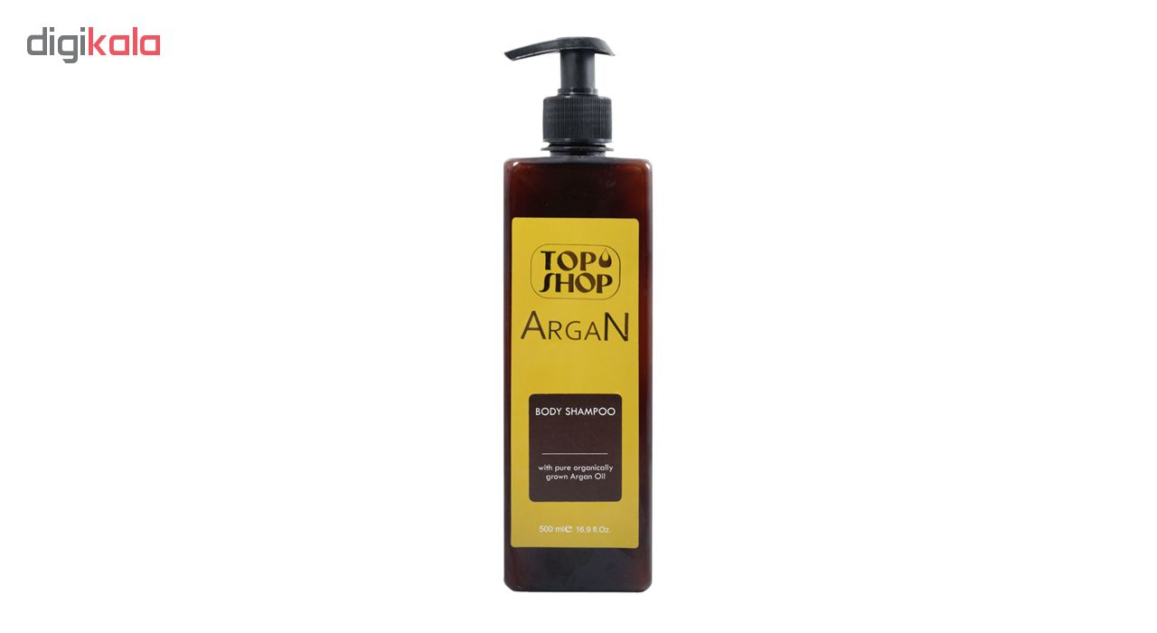 شامپو بدن تاپ شاپ مدل Argan Oil حجم 500 میلی لیتر مجموعه 12 عددی