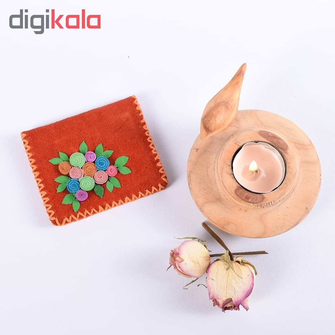 آینه جیبی طرح گل کد 4 آینه جیبی طرح گل کد 4