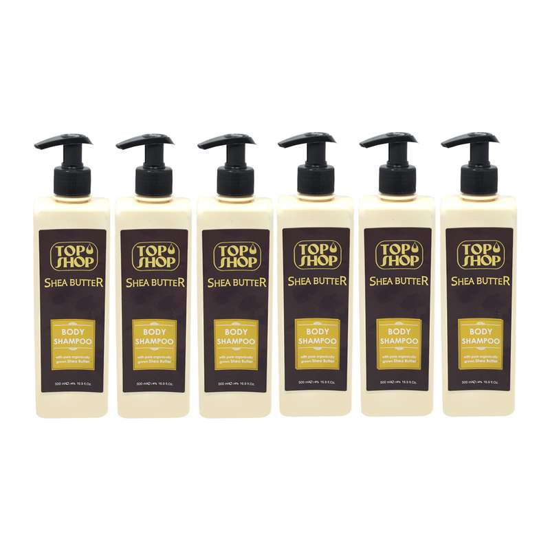 شامپو بدن تاپ شاپ مدل Herbal oil حجم 500 میلی لیتر مجموعه 6 عددی شامپو بدن تاپ شاپ مدل Herbal oil حجم 500 میلی لیتر مجموعه 6 عددی