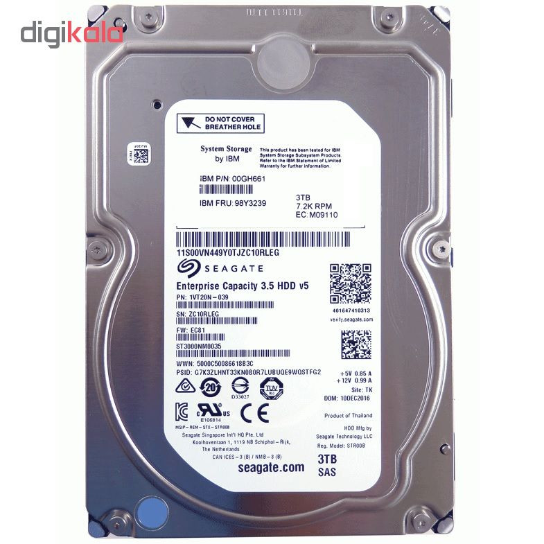 هارددیسک اینترنال سیگیت مدل ST3000NM0035 ظرفیت 3 ترابایت