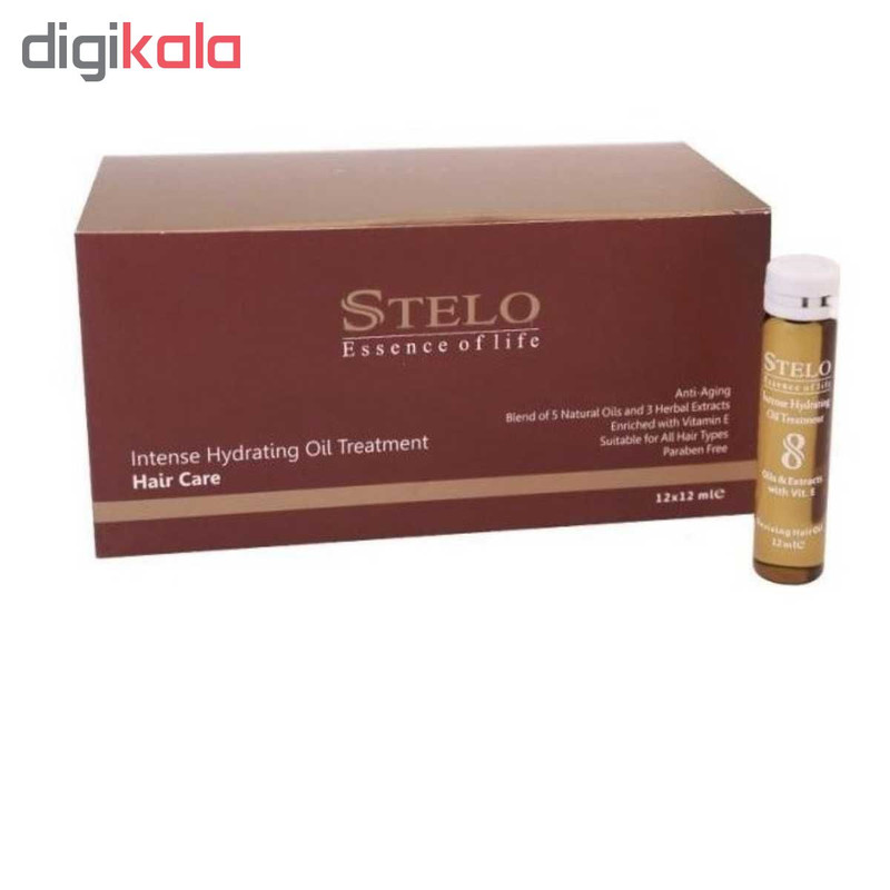 روغن مو استلو مدل Intense Hydrating حجم 12 میلی لیتر بسته 12 عددی