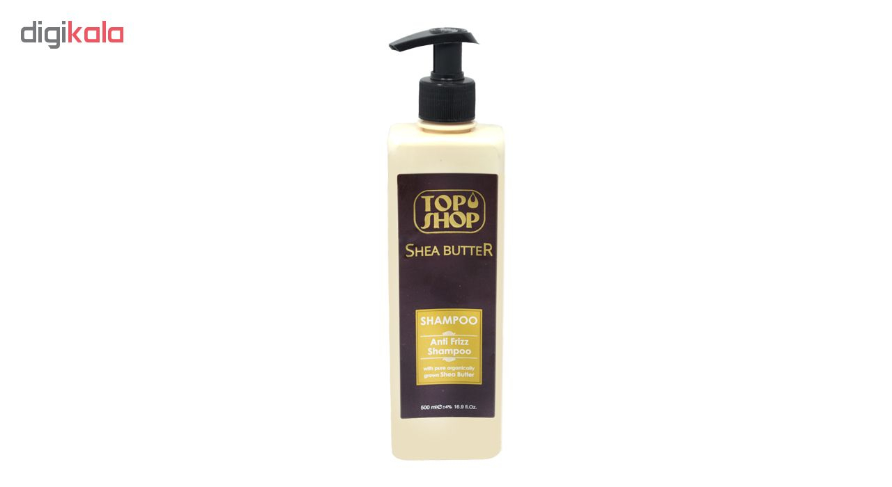 شامپو مو تاپ شاپ مدل Anti Frizz حجم 500 میلی لیتر مجموعه 12 عددی