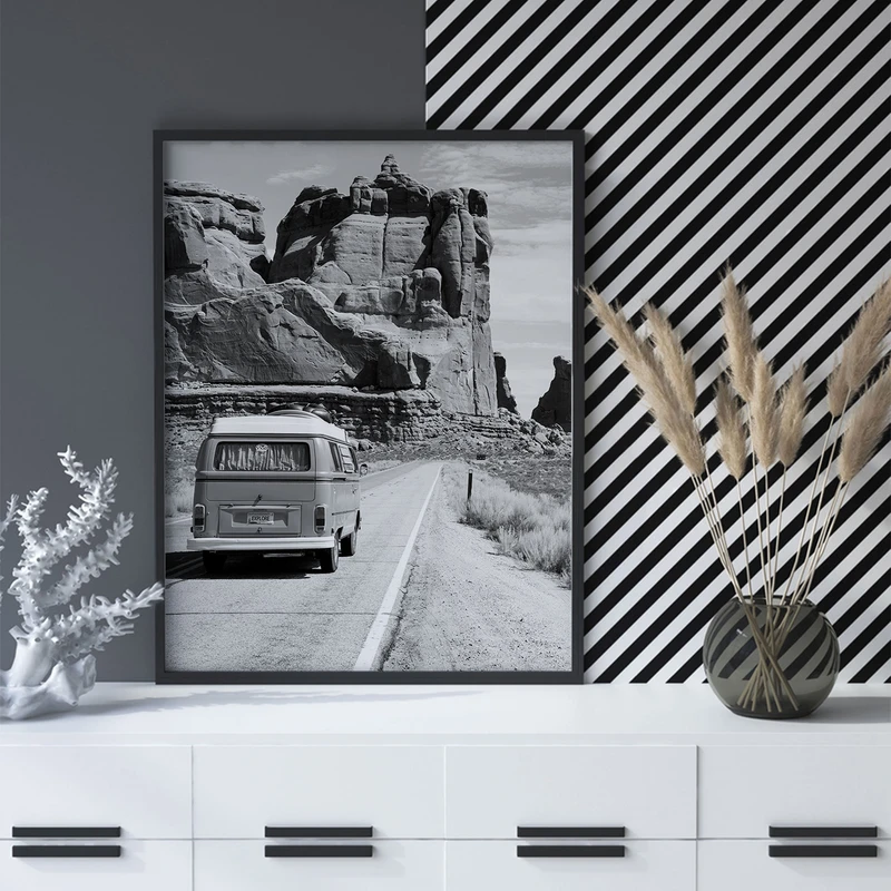 تابلو سالی وود طرح منظره شهر لاس وگاس مدل T120601