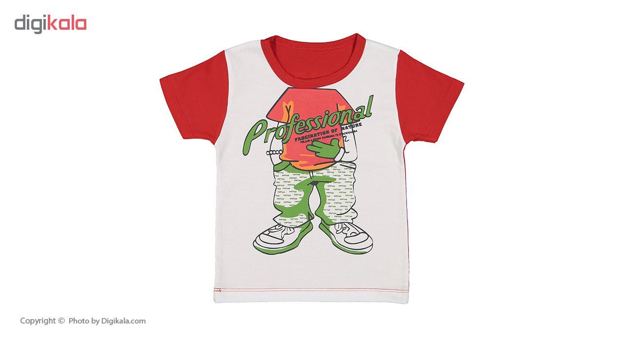 ست تی شرت و شلوارک راحتی پسرانه وستیتی مدل Ma9 - - 2