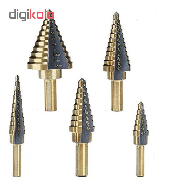 مجموعه 5 عددی مته پله ای کد 432 A