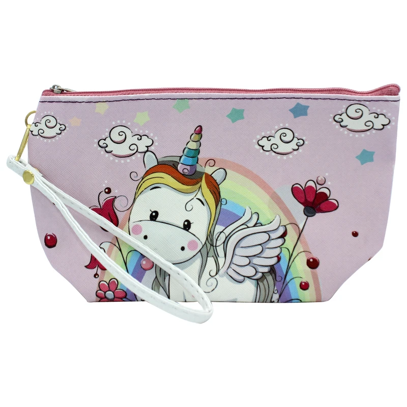 کیف لوازم آرایش زنانه طرح یونیکورن کد IDM 126