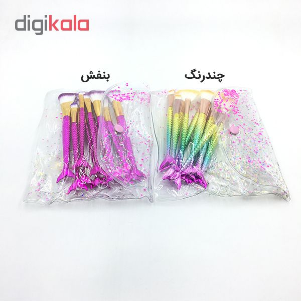 ست برس آرایشی مدل fish01 بسته 10 عددی
