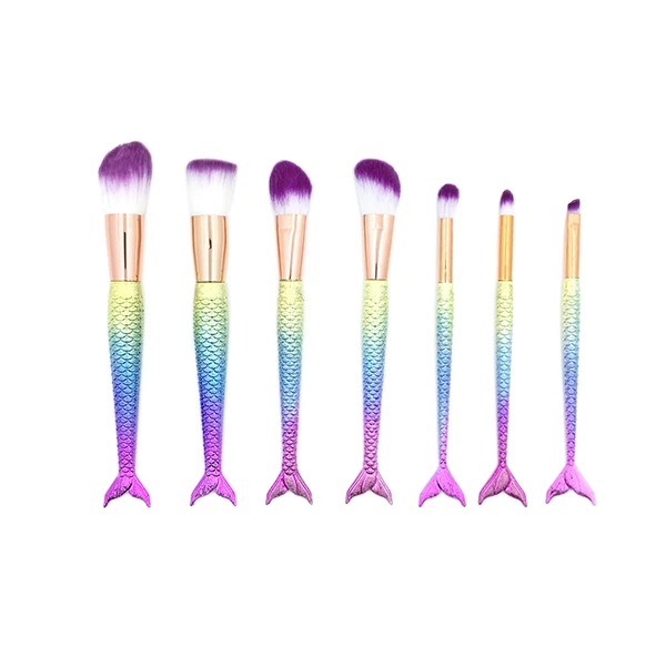 ست برس آرایشی مدل FISH03 بسته 7 عددی
