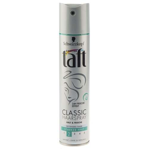 اسپری نگهدارنده حالت مو تافت سری Classic مدل Halt And Frische حجم 250 میلی لیتر