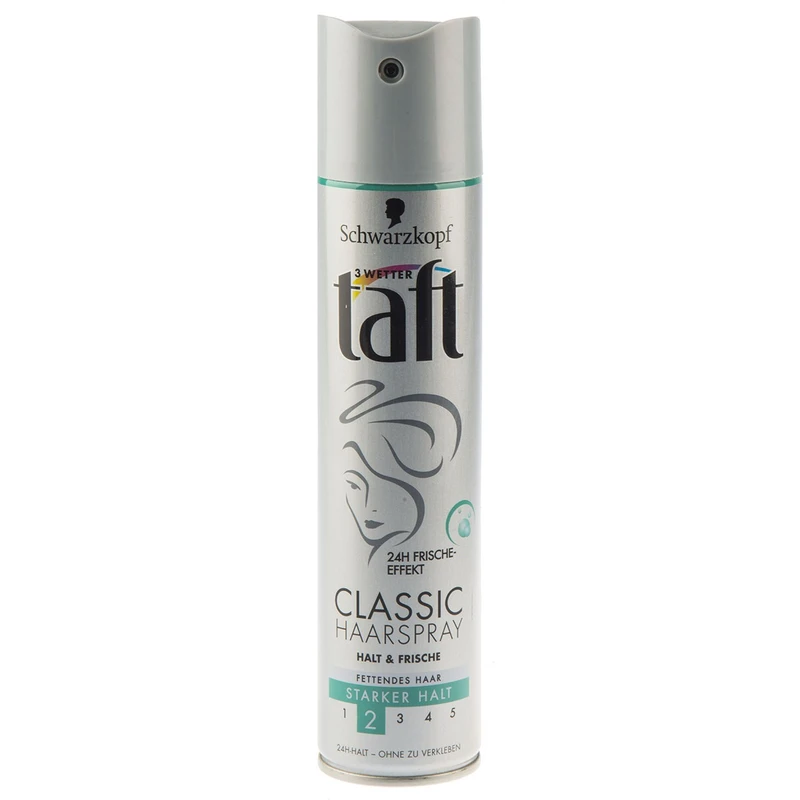 اسپری نگهدارنده حالت مو تافت سری Classic مدل Halt And Frische حجم 250 میلی لیتر