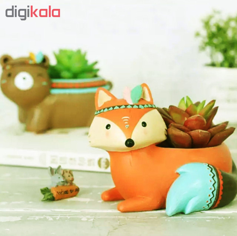 گلدان طرح روباه کد 135