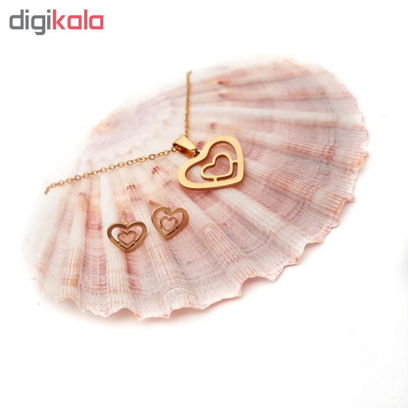 نیم ست زنانه طرح قلب کد 372 نیم ست زنانه طرح قلب کد 372