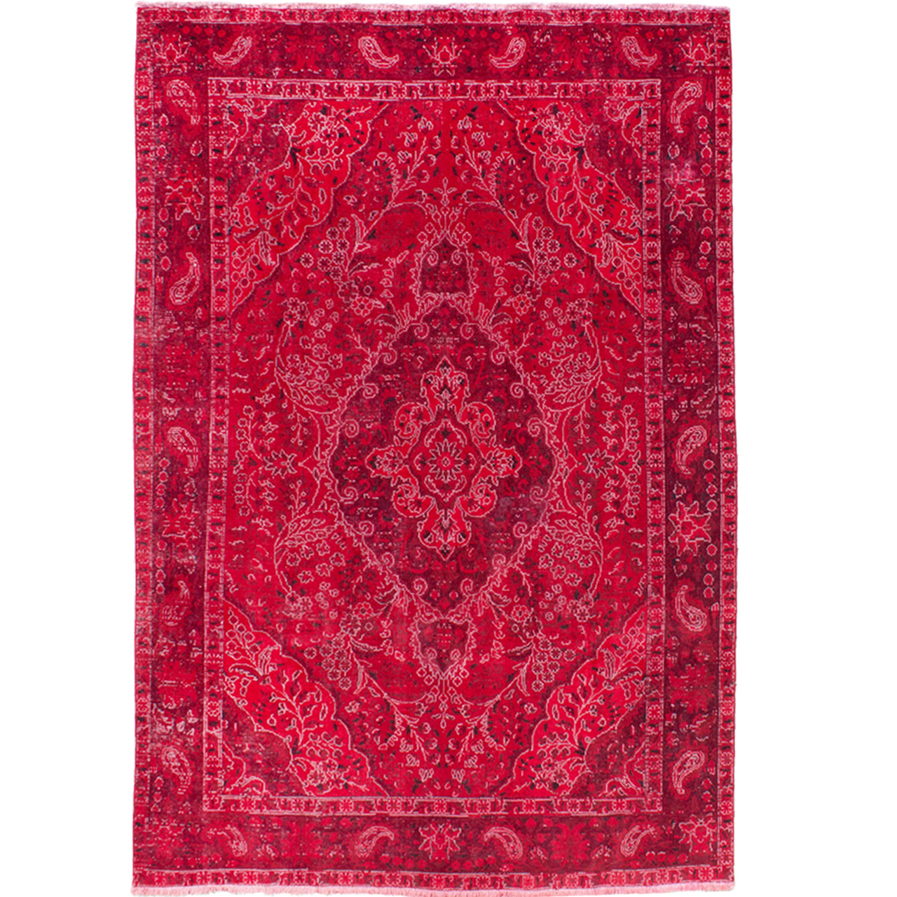 فرش دستبافت رنگ شده شش متری کد 980508