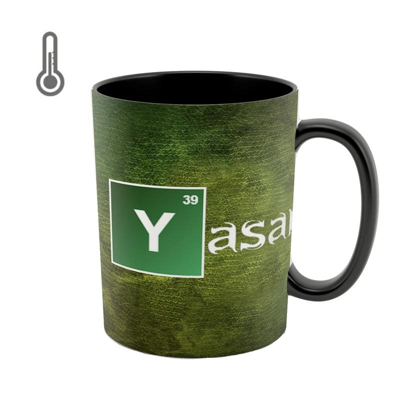 ماگ حرارتی طرح یاسمین مدل مندلیف