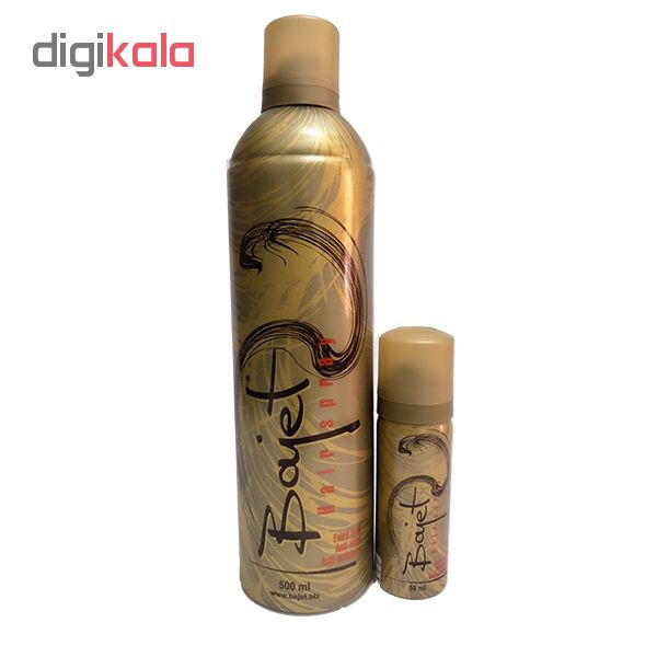 اسپری حالت دهنده مو باژه مدل Extra Hold حجم 500 به همراه اسپری حالت دهنده مو حجم 50 میلی لیتر اسپری حالت دهنده مو باژه مدل Extra Hold حجم 500 به همراه اسپری حالت دهنده مو حجم 50 میلی لیتر