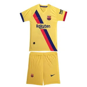 ست پیراهن و شورت ورزشی پسرانه طرح بارسلونا MEssi کد 9