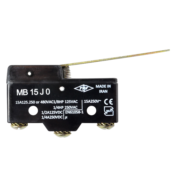 میکروسوئیچ تی آر اس مدل MB-15-J0