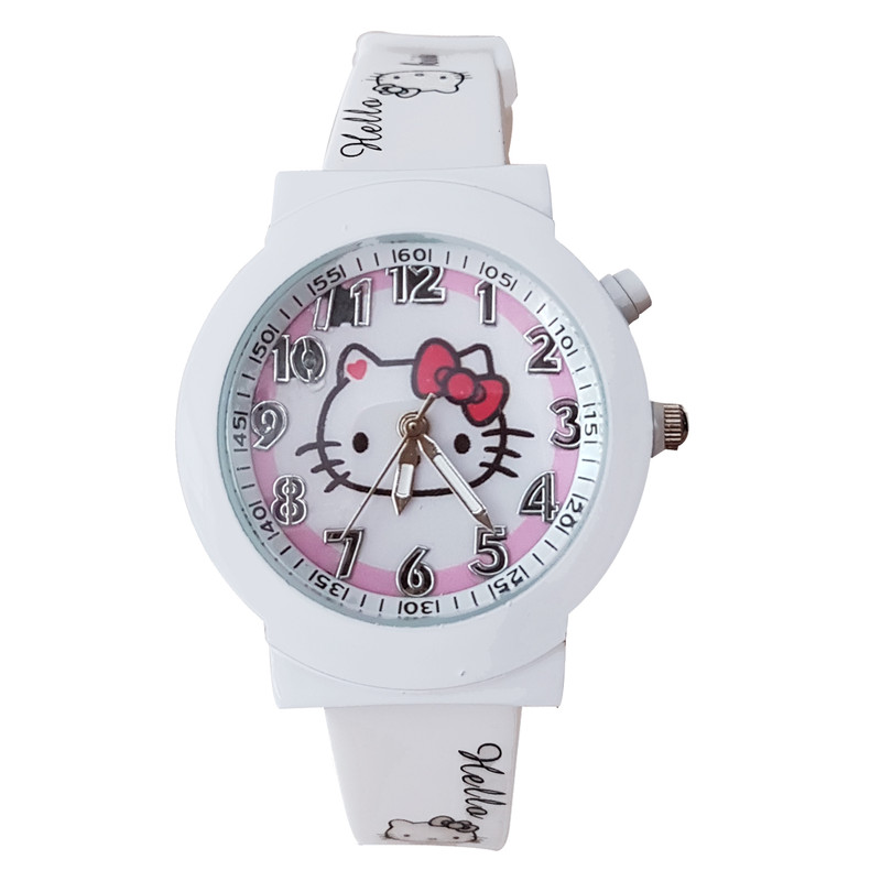 ساعت مچی عقربه ای دخترانه طرح کیتی کد A-CH3