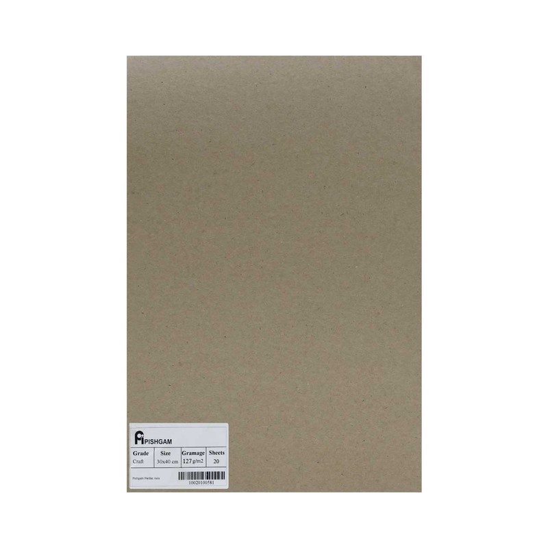 کاغذ کرافت پیشگام کد 127G3040 بسته 20 عددی
