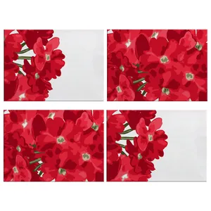 زیربشقابی طرح گل کد IDM 129 مجموعه 4 عددی