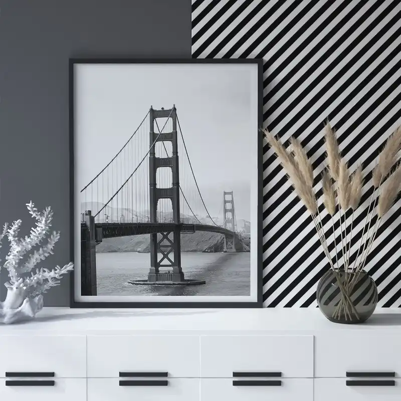 تابلو سالی وود مدل پل گلدن گیت سانفرانسیسکو کد T121001