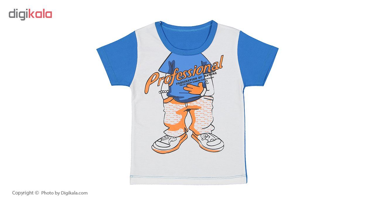 ست تی شرت و شلوارک راحتی پسرانه وستیتی مدل Ma9 - - 26