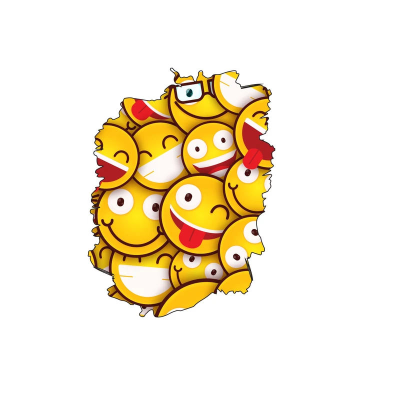 استیکر لپ تاپ طرح Emoji مدل ۰۲