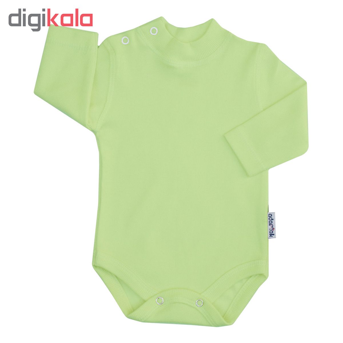 بادی آستین بلند نوزاد آدمک کد 176300 رنگ سبز روشن