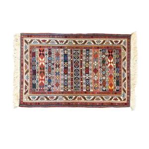 گلیم دستباف نیم متری طرح محرمات مدل 40005-4