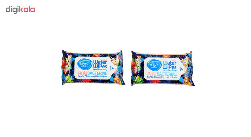 دستمال مرطوب دافی مدل Anti bacterial مجموعه 2 عددی