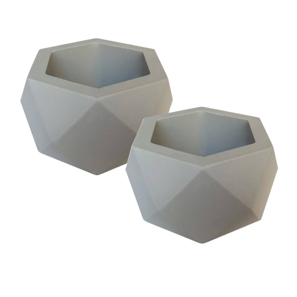 گلدان طرح hexa2 بسته 2 عددی