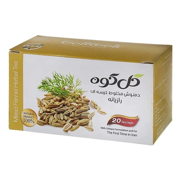 دمنوش کیسه ای رازیانه گلکوه بسته ۲۰ عددی